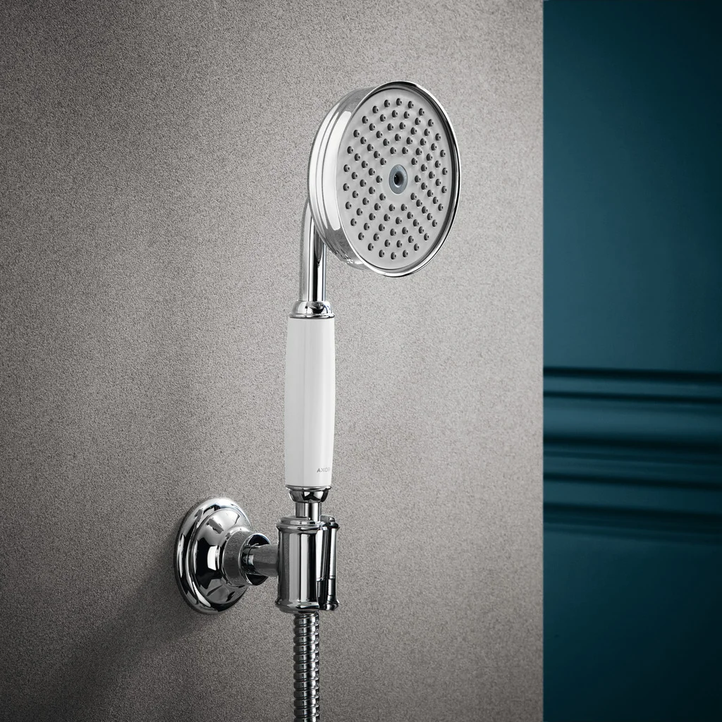Hansgrohe AXOR Montreux Brausenhalter Chrom, fest, konische Aufnahme, 68 x 68 x 84 mm Hansgrohe AXOR Montreux Brausenhalter Chrom, fest, konische Aufnahme, 68 x 68 x 84 mm