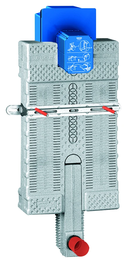 Urinal-Element Uniset 38785, schalldämmendes EPS-Modul zum Ummauern, mit Infrarot-Elektronik und Rapido U, für Fertigmontagesets mit Abmessungen 116 x 144 mm