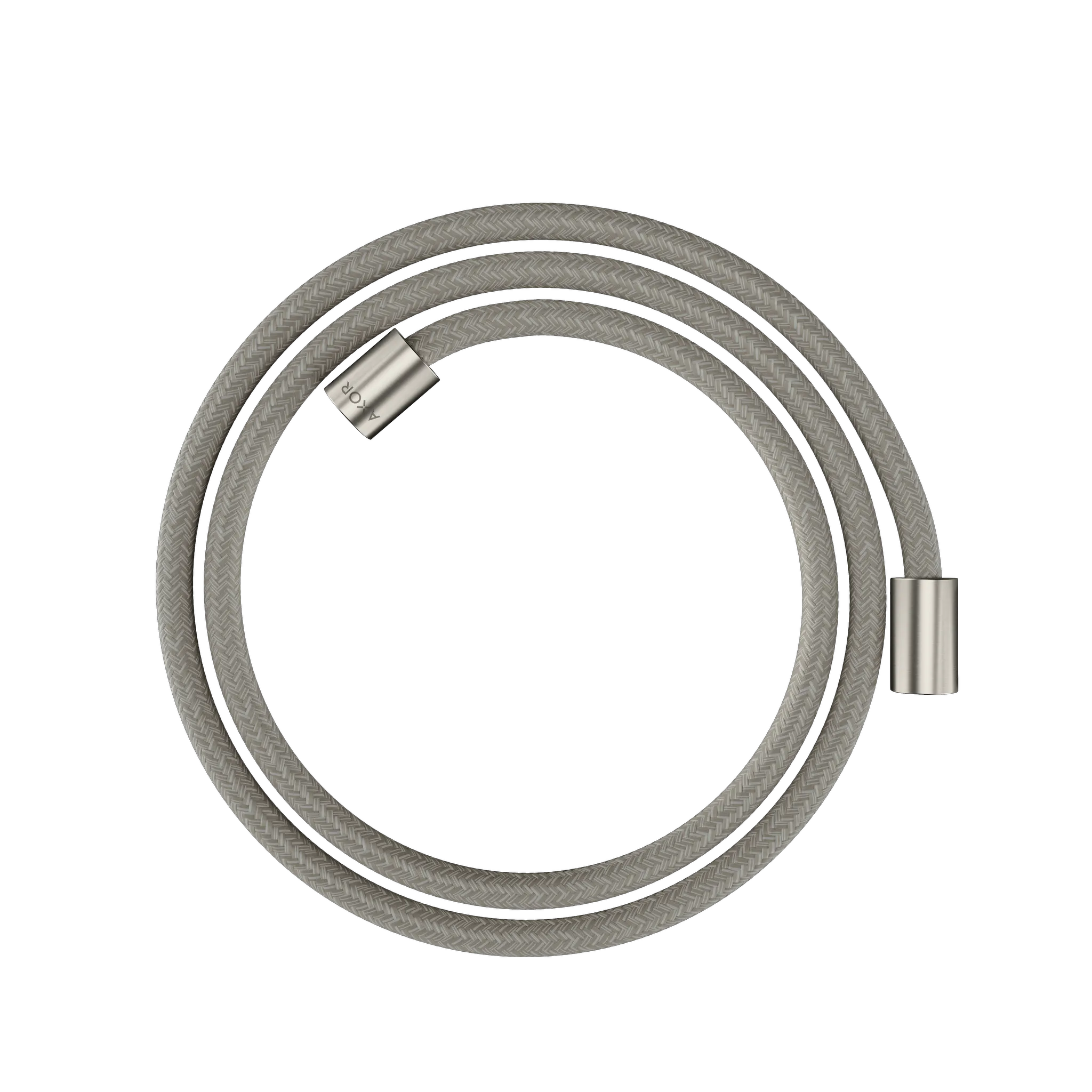 Hansgrohe AXOR ShowerSolutions Textilbrauseschlauch 1,60 m mit zylindrischen Muttern, Edelstahl Optic