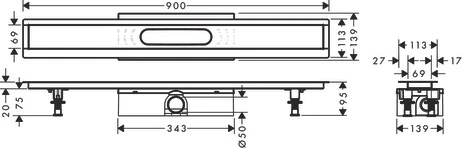 Komplettset uBox universal für Standardinstall.900mm für DR FS