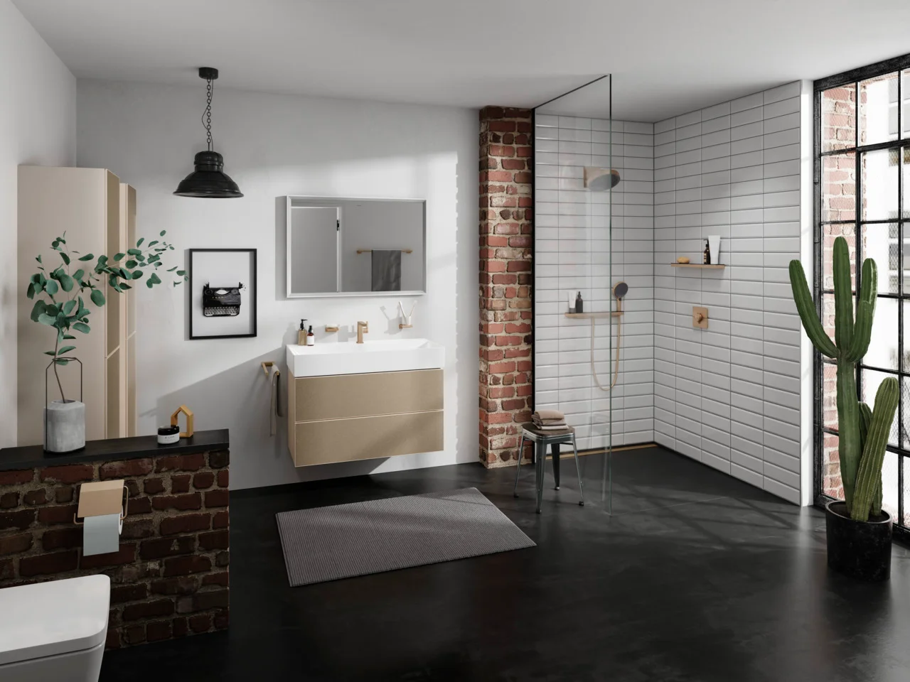 Hansgrohe ShowerSelect Comfort E Thermostat Unterputz, Brushed Bronze, 2 Verbraucher, max. Durchfluss 22,7 l/min, min./max. Betriebsdruck 1/10 bar