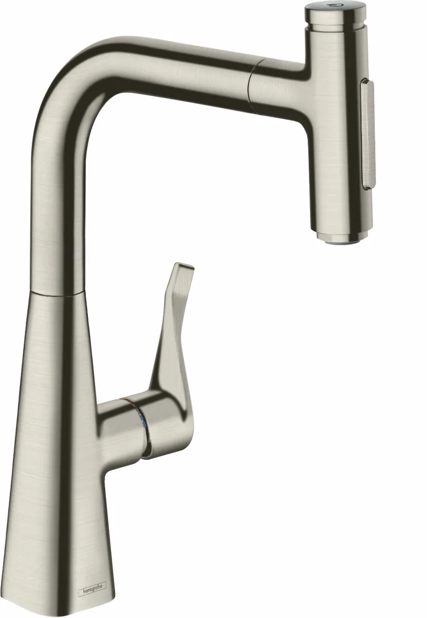 Spültischmischer 240 Metris Select M71 Ausziehbrause 2jet sBox chrom