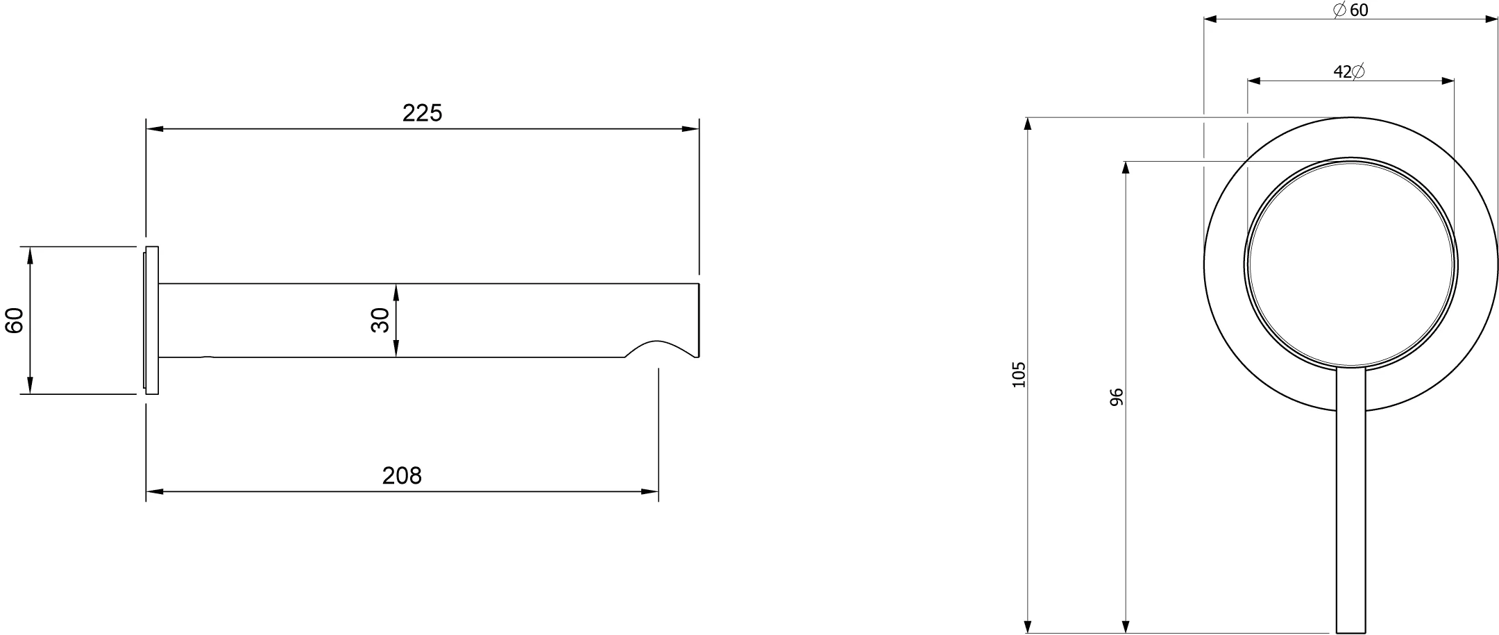 Villeroy & Boch Loop & Friends Einhebel-Waschtischarmatur TVZ106010000, 60 x 60 x 225 mm, Chrom