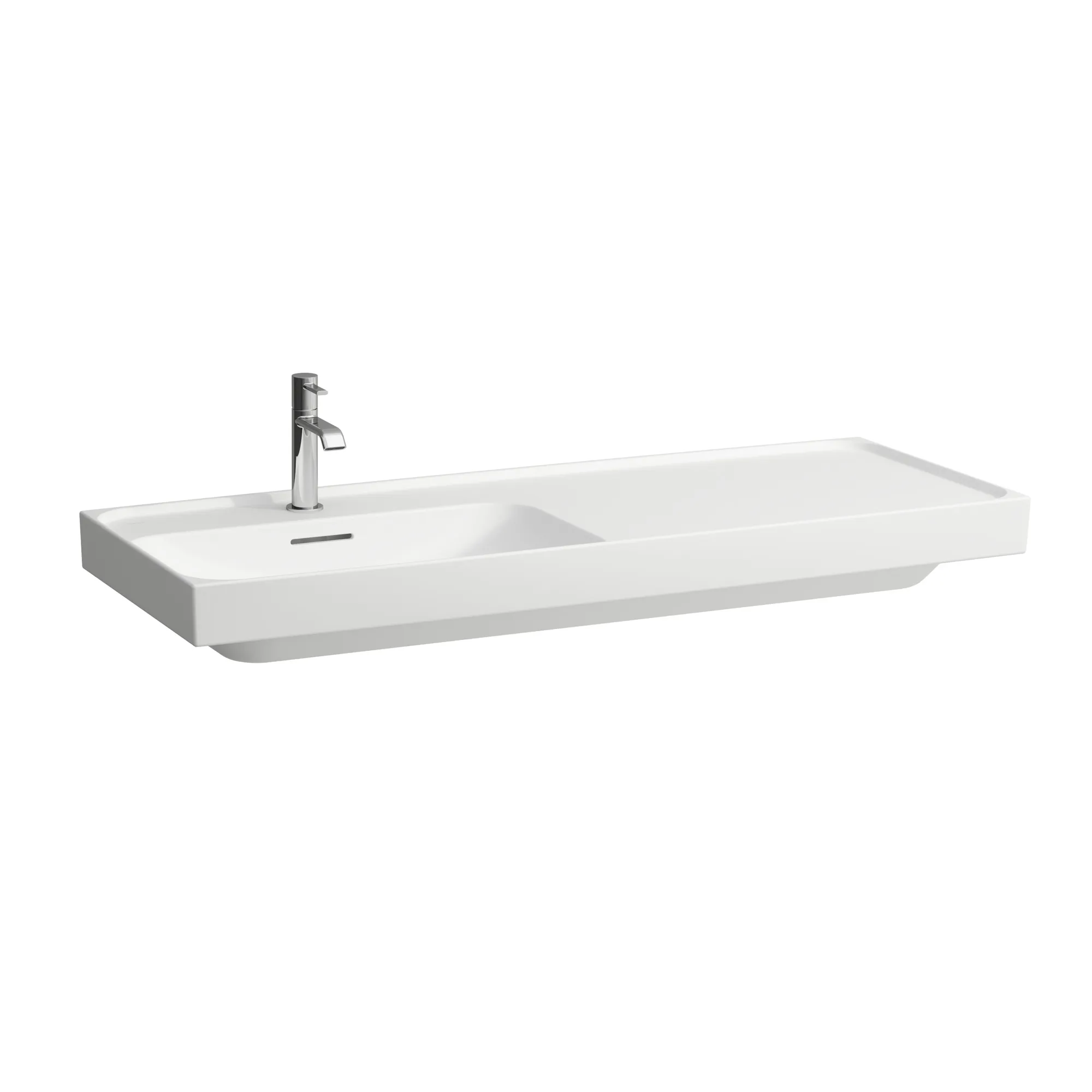 Laufen Waschtisch MEDA 460x1200x160 Ablage rechts 3 Hahnloch ohne Überlauf weiß matt Laufen Waschtisch MEDA 460x1200x160 Ablage rechts 3 Hahnloch ohne Überlauf weiß matt