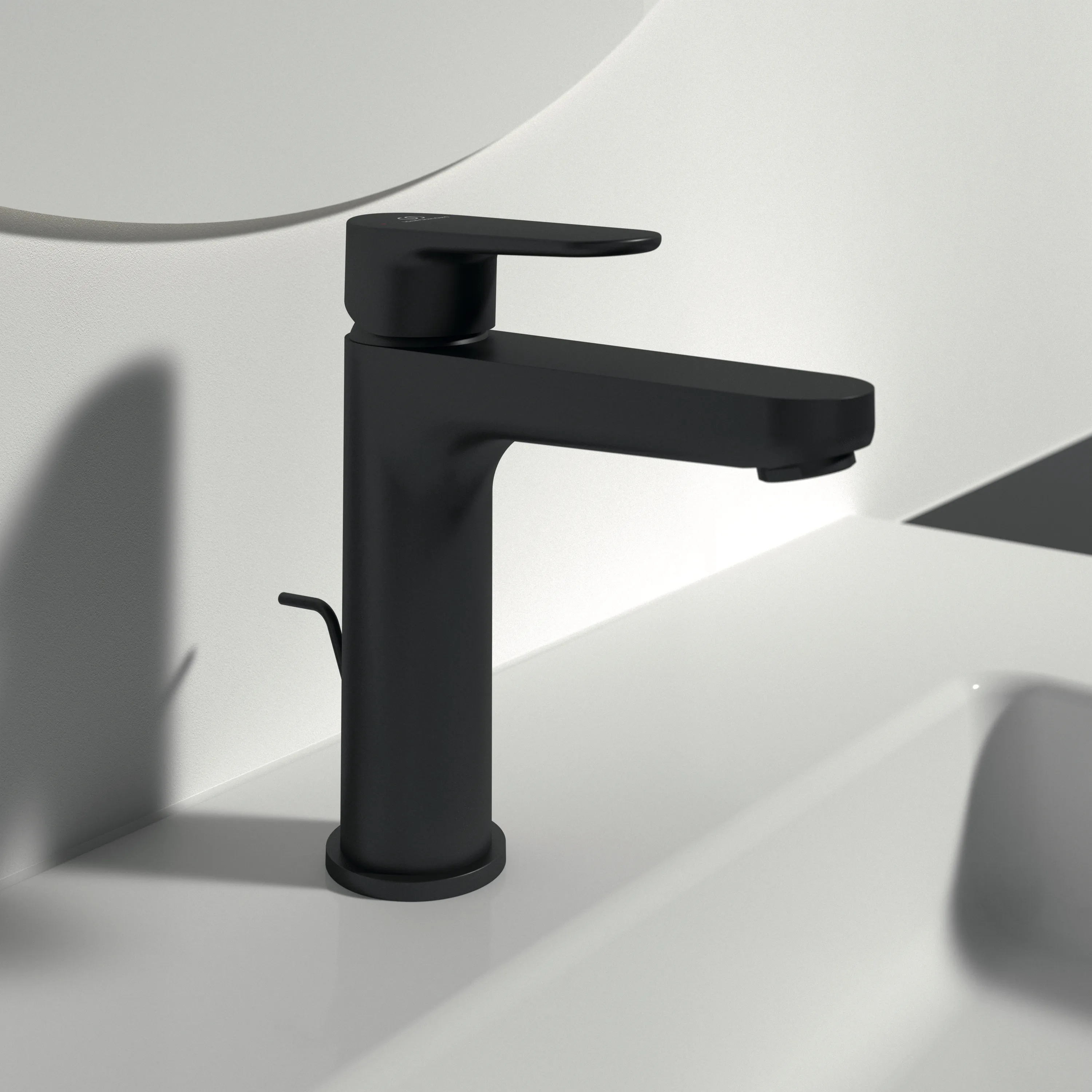 Ideal Standard Waschtischarmatur Cerafine O Serie, H120, Ausladung 125 mm, Farbe Silk Black