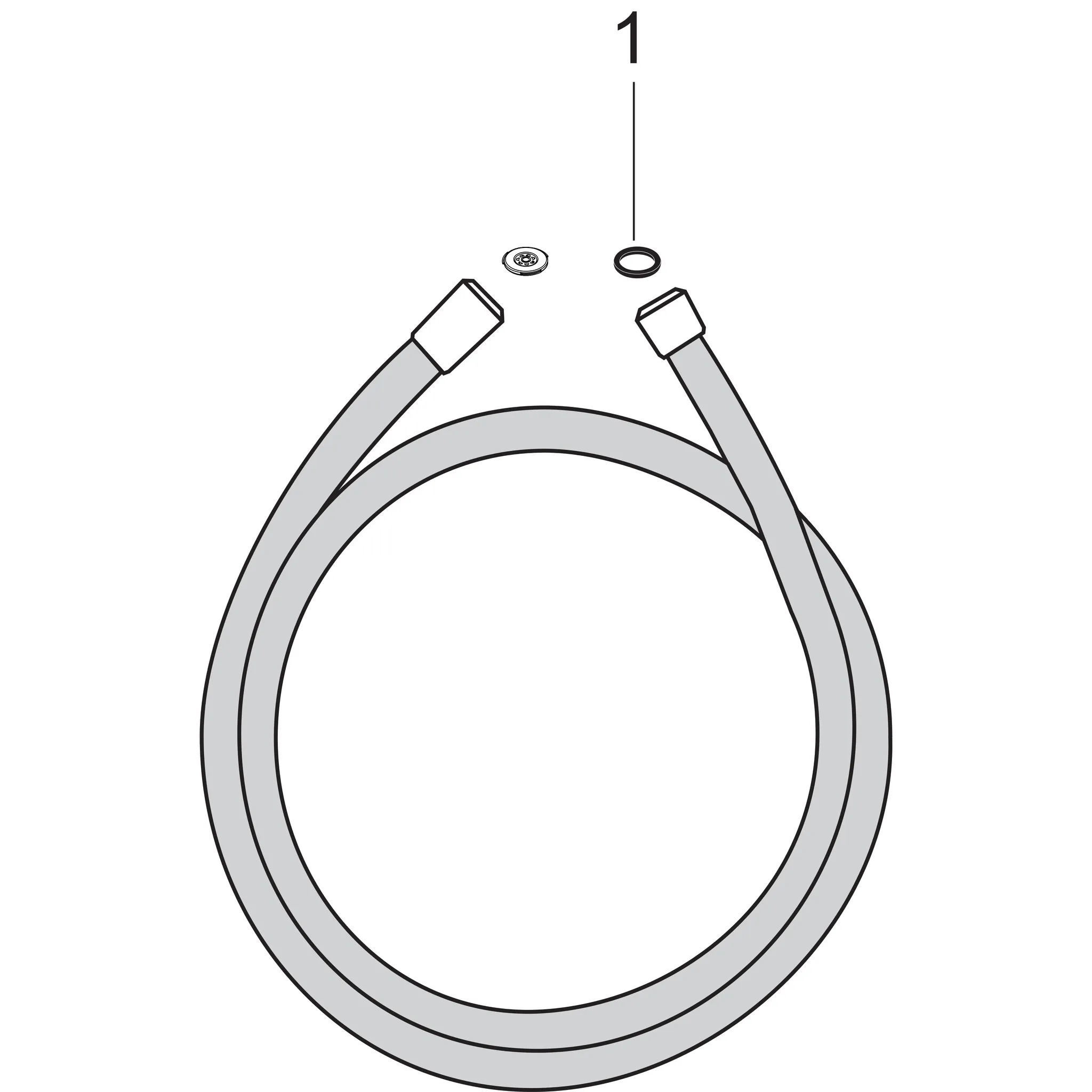 Brausenschlauch Isiflex'B 800mm chrom Brausenschlauch Isiflex'B 800mm chrom