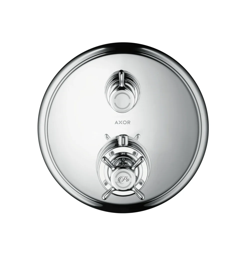 Hansgrohe AXOR Montreux Thermostat Unterputz, Chrom, 2 Verbraucher, max. Durchfluss 29 l/min, einstellbare Temperaturbegrenzung, Rückflussverhinderer, Schalldämpfer Hansgrohe AXOR Montreux Thermostat Unterputz, Chrom, 2 Verbraucher, max. Durchfluss 29 l/min, einstellbare Temperaturbegrenzung, Rückflussverhinderer, Schalldämpfer