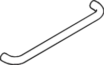 HEWI Handtuchhalter „Serie 477“ 48,5 × 2,8 × 8 cm in Reinweiß HEWI Handtuchhalter „Serie 477“ 48,5 × 2,8 × 8 cm in Reinweiß