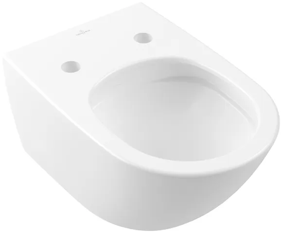 Wand-Tiefspül-WC „Subway 3.0“ 37 × 36 × 56 × 56 cm in Stone White, ohne Spülrand, Abgang waagerecht