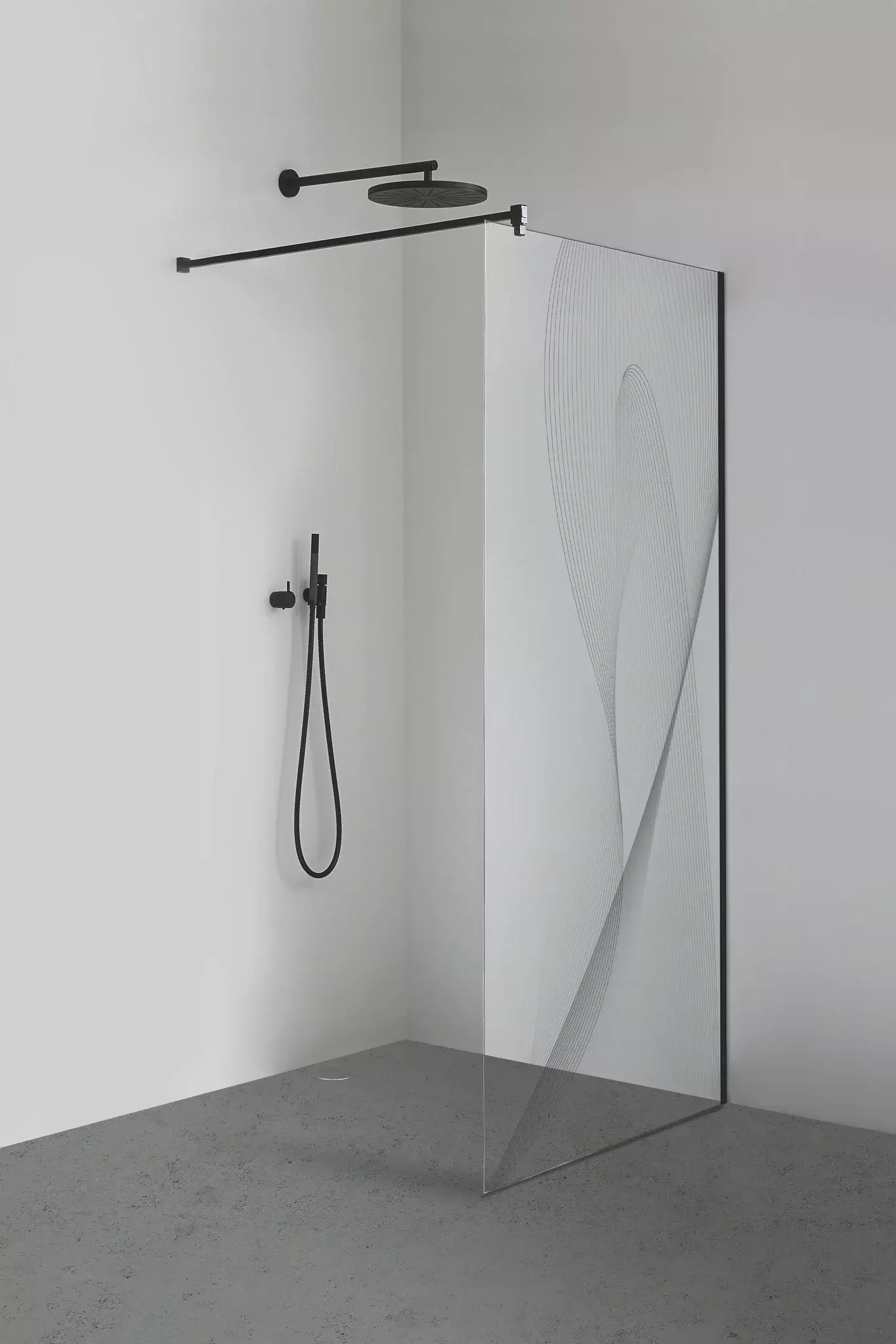 Sprinz Walk-In-Duschkabine Black Swing „Inloop Black“ B: 1000 mm H: 2100 mm T: 8 mm Sprinz Walk-In-Duschkabine Black Swing „Inloop Black“ B: 1000 mm H: 2100 mm T: 8 mm