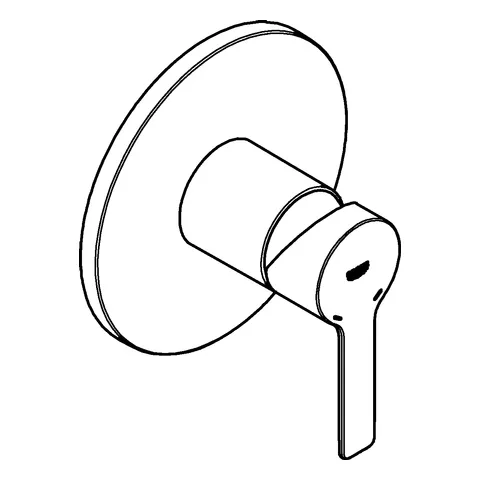 Einhand-Brausebatterie Lineare 24063_1, Fertigmontageset für Rapido SmartBox, chrom Einhand-Brausebatterie Lineare 24063_1, Fertigmontageset für Rapido SmartBox, chrom