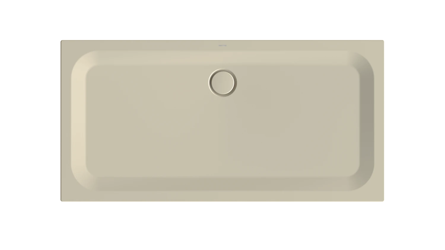 Bette rechteck Duschwanne „BetteUltra“ 1600 × 800 mm ohne Oberflächenbeschichtung, ohne Oberflächenveredelung, ohne Wannenträger, in Beige