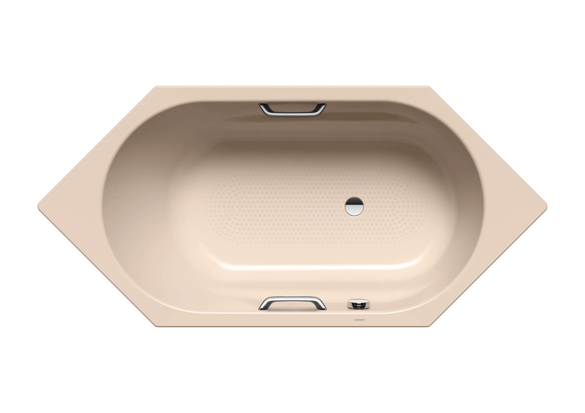 Kaldewei Badewanne „Vaio 6“ Star 190 × 90 cm, mit Grifflochbohrungen mit Überlaufbohrung, in bahamabeige