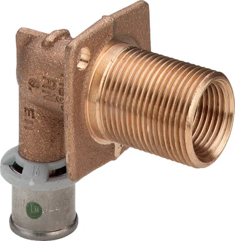 Viega „Sanfix P“ Wanddurchführung mit 1 Muffe und Außen- / Innengewinde 16 mm × 1/2″ / 3/4″ × 45 mm Viega „Sanfix P“ Wanddurchführung mit 1 Muffe und Außen- / Innengewinde 16 mm × 1/2″ / 3/4″ × 45 mm