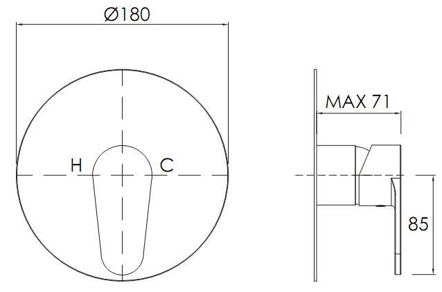 Fertigmontageset Brause AqvaBasic II zu Art. 092564750 C-Box - Abdeckrosette - Hülse und Kappe - Hebel - inkl. Funktionseinheit - chrom Fertigmontageset Brause AqvaBasic II zu Art. 092564750 C-Box - Abdeckrosette - Hülse und Kappe - Hebel - inkl. Funktionseinheit - chrom