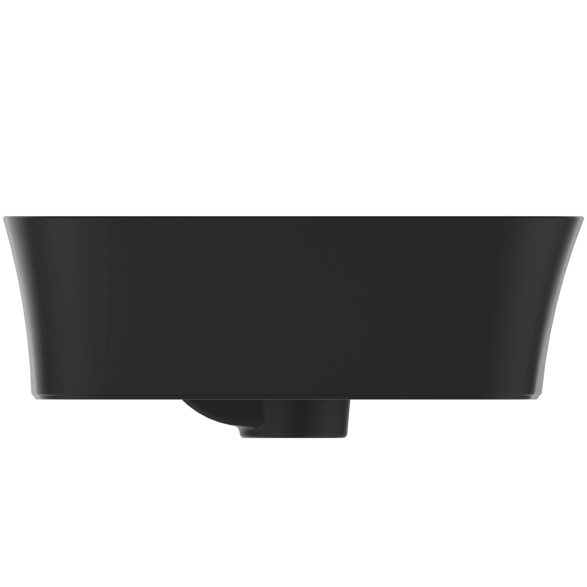Waschbecken „Ipalyss“ 55 × 38 × 14,5 cm, Hahnlochposition mittig in Schwarz Matt