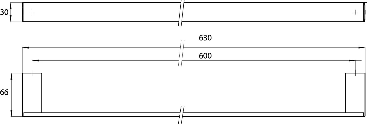 emco liaison Badetuchhalter 630 mm, chrom emco liaison Badetuchhalter 630 mm, chrom