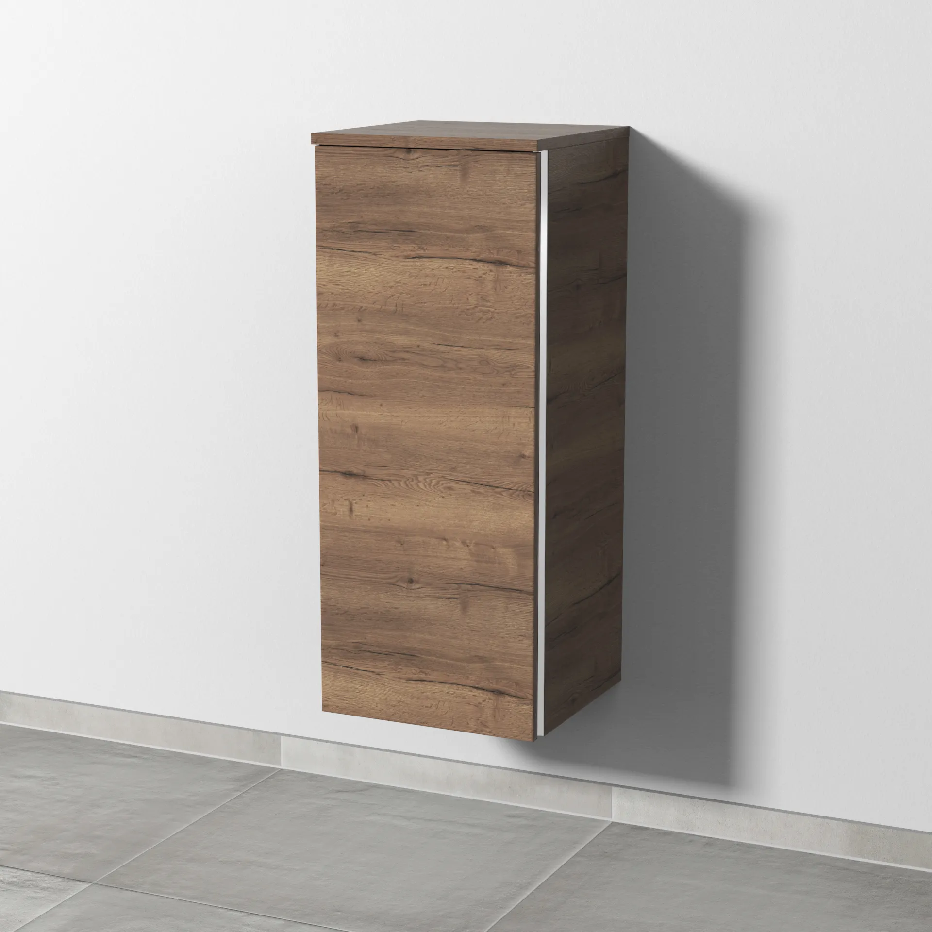 Sanipa Mittelschrank „3way“ 350 × 850 × 345 mm Anschlag links, in Eiche Tabak, Anschlag links