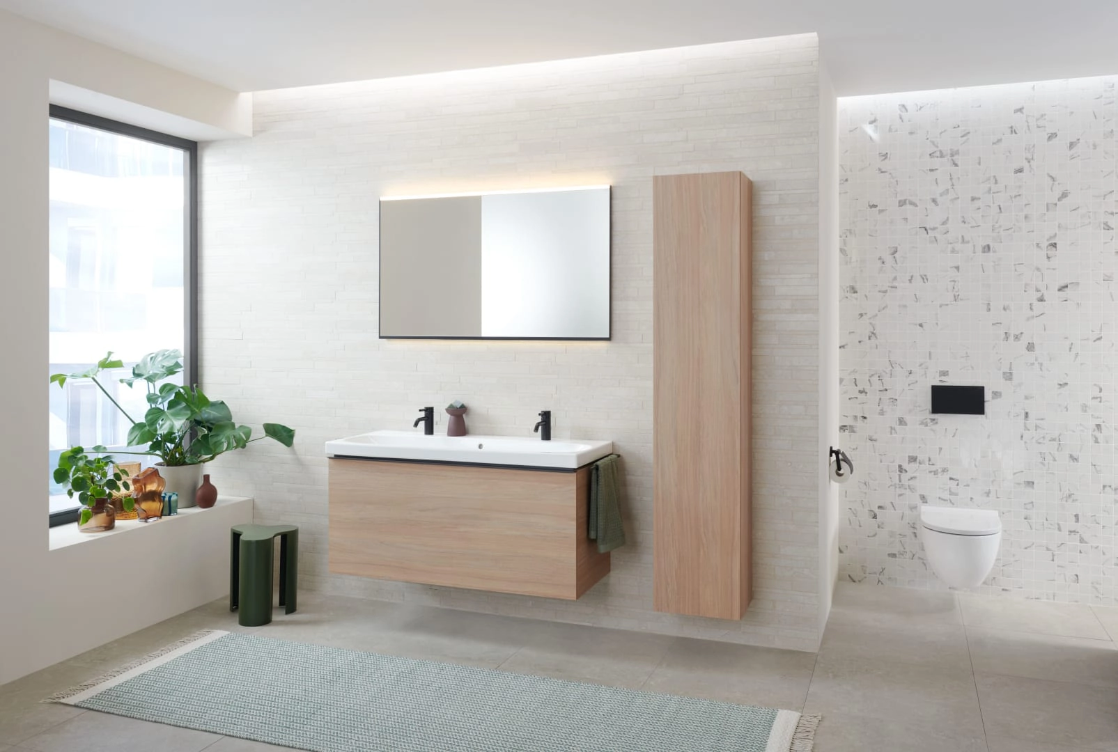 Geberit Wand-Tiefspül-WC Set TurboFlush mit WC-Sitz „Acanto“ geschlossene Form 360 × 385 × 535 mm in weiß alpin Geberit Wand-Tiefspül-WC Set TurboFlush mit WC-Sitz „Acanto“ geschlossene Form 360 × 385 × 535 mm in weiß alpin