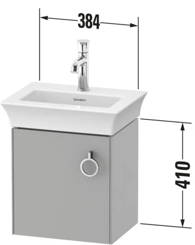 Duravit Waschtischunterschrank wandhängend „White Tulip“ 38,4 × 41 × 29,8 cm Duravit Waschtischunterschrank wandhängend „White Tulip“ 38,4 × 41 × 29,8 cm