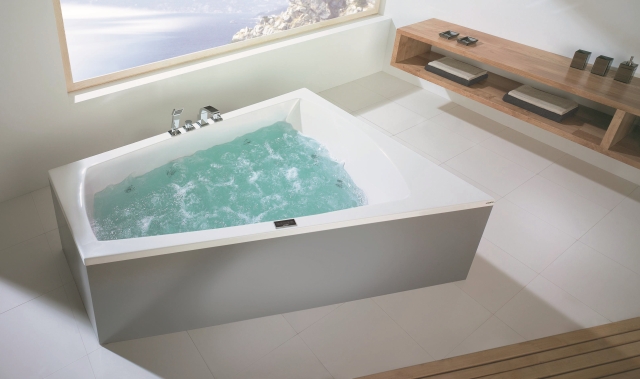 Hoesch Badewanne „Largo“ trapez 180 × 140 cm, rechts in 