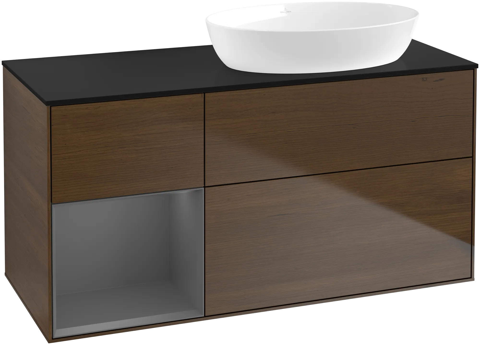 Villeroy & Boch Waschbeckenunterschrank Finion FA4, 1200x603x501mm, mit Beleuchtung, 3 Auszüge