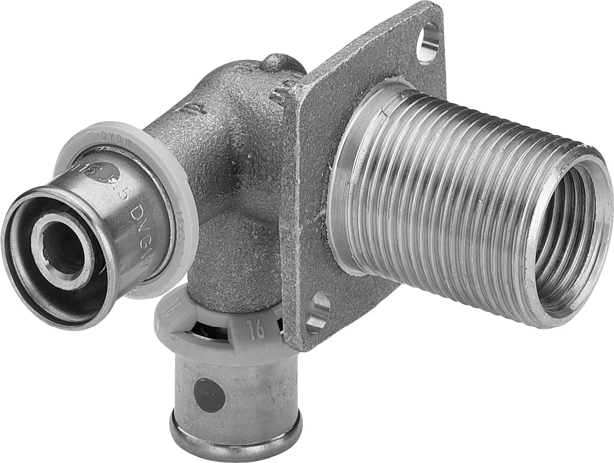 Viega „Sanfix P“ Doppelwanddurchführung mit 2 Muffen und Außen- / Innengewinde 16 mm × 1/2″ / 3/4″ × 35 mm Viega „Sanfix P“ Doppelwanddurchführung mit 2 Muffen und Außen- / Innengewinde 16 mm × 1/2″ / 3/4″ × 35 mm