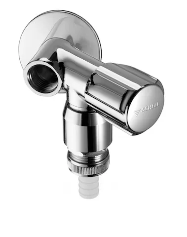 NA-Ventil COMFORT, RFV im Abgang Geräteanschluss, RB im Abgang Geräteanschluss, DN 15 G 1/2 AG, Schlauchverschraubung Ø 14,5 mm (DN 20 G 3/4 AG), DN 15 G 1/2 IG, chrom