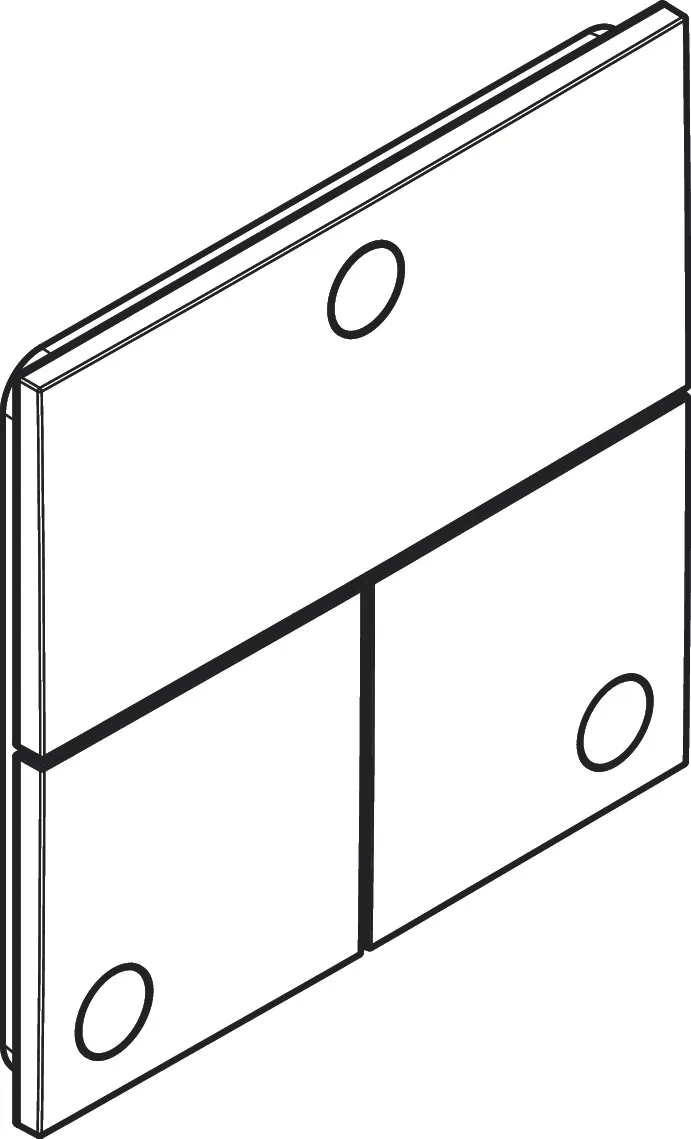 AXOR ShowerSelect ID Ventil Unterputz eckig für 3 Verbraucher Chrom