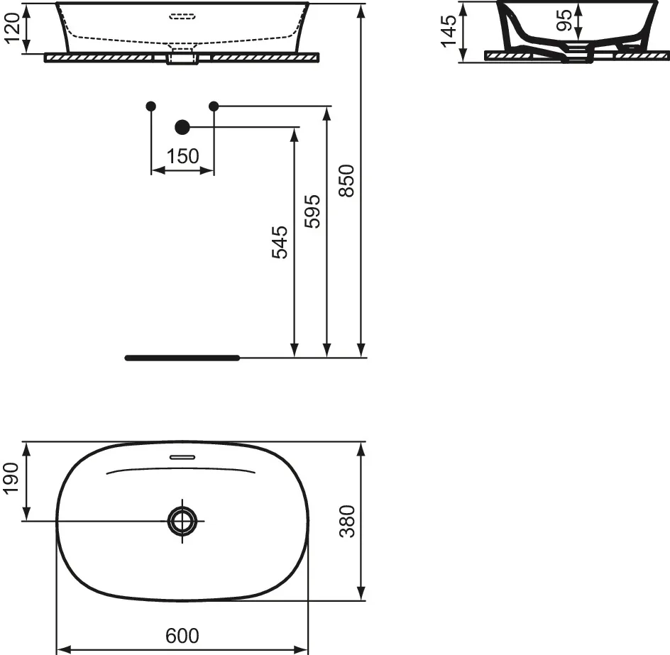 Waschbecken „Conca“ Waschbecken „Conca“