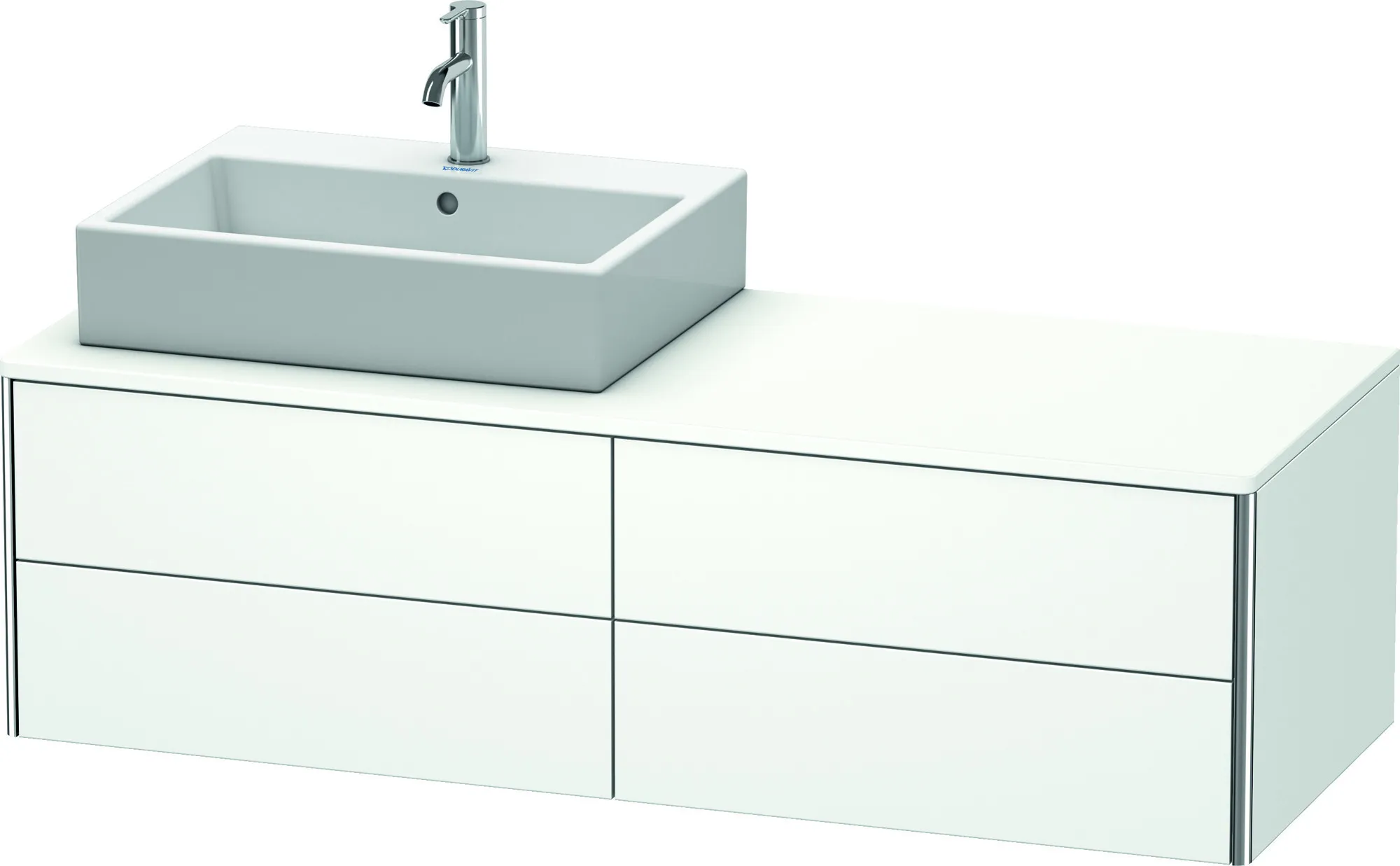 Duravit Waschtischunterschrank wandhängend „XSquare“ 140 × 40 × 54,8 cm Weiß Matt Duravit Waschtischunterschrank wandhängend „XSquare“ 140 × 40 × 54,8 cm Weiß Matt