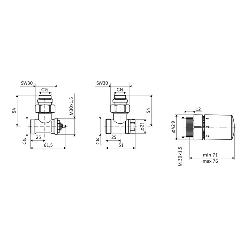 Seitenanschluss Wand Seitenanschluss Wand, Ventil-Set Eck, Ch Seitenanschluss Wand Seitenanschluss Wand, Ventil-Set Eck, Ch