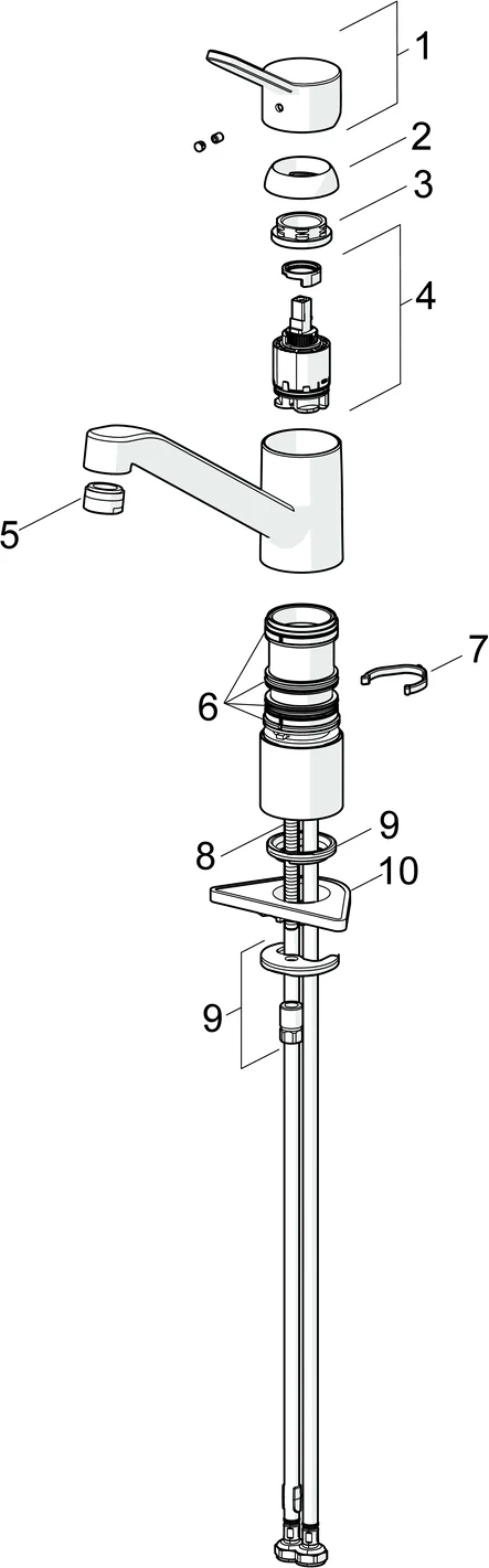 HansaPRIMO Einhebelmischer Küchenarmatur Chrom DN15 210 mm
