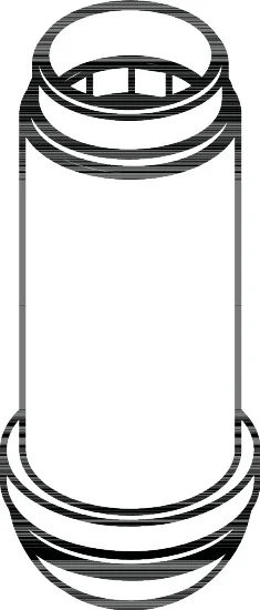 Hansgrohe AXOR Starck Verlängerungsstück für bodenstehende Wannenmischer, 60 mm, Chrom