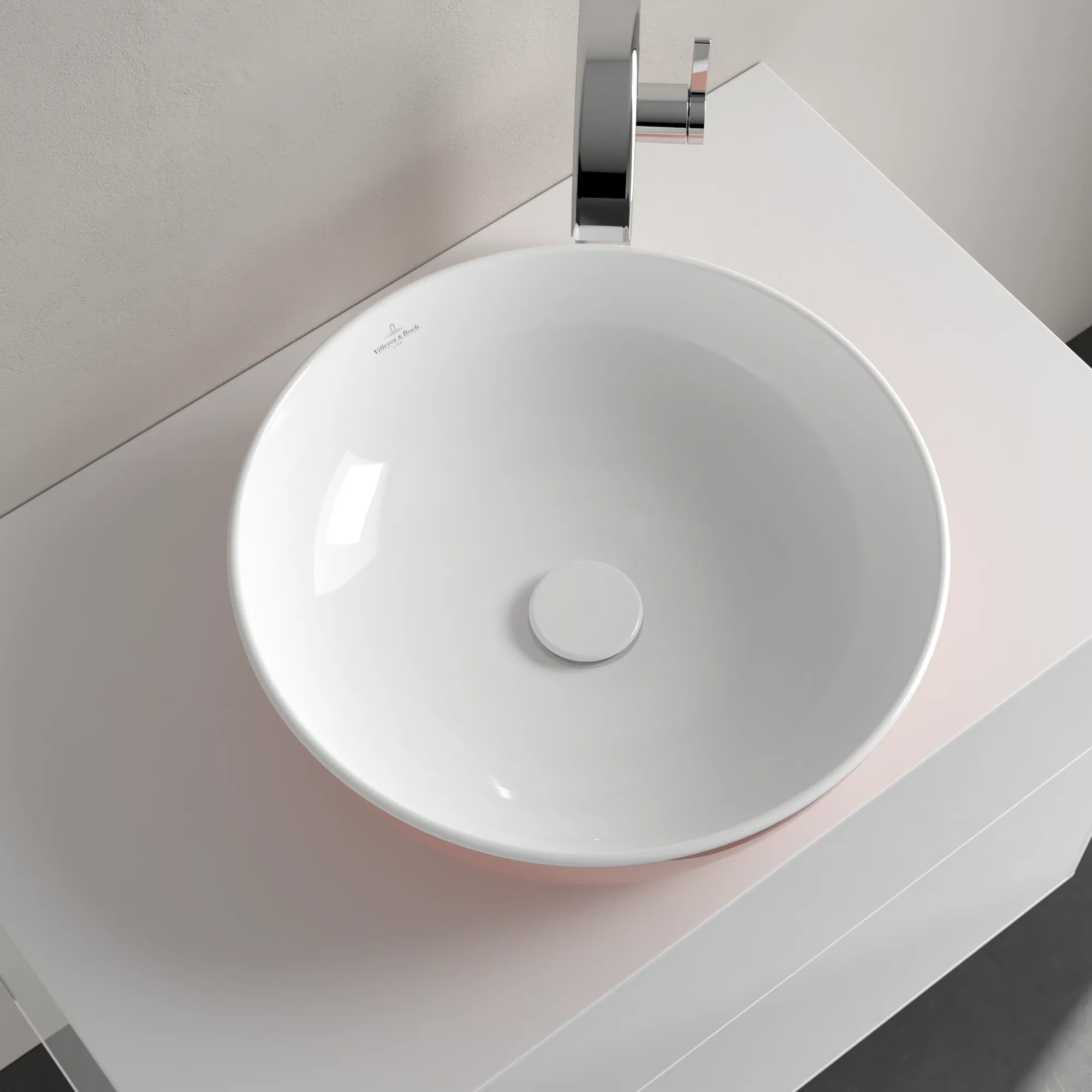 Villeroy & Boch Aufsatzwaschtisch aus TitanCeram „Artis“ ⌀ 430 mm in Powder