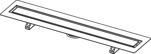 TECEdrainline Rinne gerade für Naturstein 1500 mm mit Seal System Dichtband