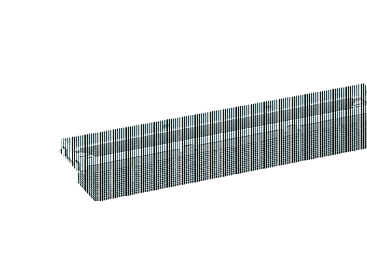 Duschrinne CeraFrame Individual schwarz matt, 300 x 50 mm