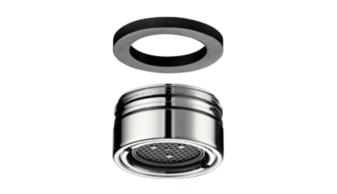 Strahlregler max. 5,7 l/min druckunabhängig, diebstahlgeschützt, Belüfteter Strahl, Strahlregler mit Chromhülse, M24 x 1 AG, chrom Strahlregler max. 5,7 l/min druckunabhängig, diebstahlgeschützt, Belüfteter Strahl, Strahlregler mit Chromhülse, M24 x 1 AG, chrom