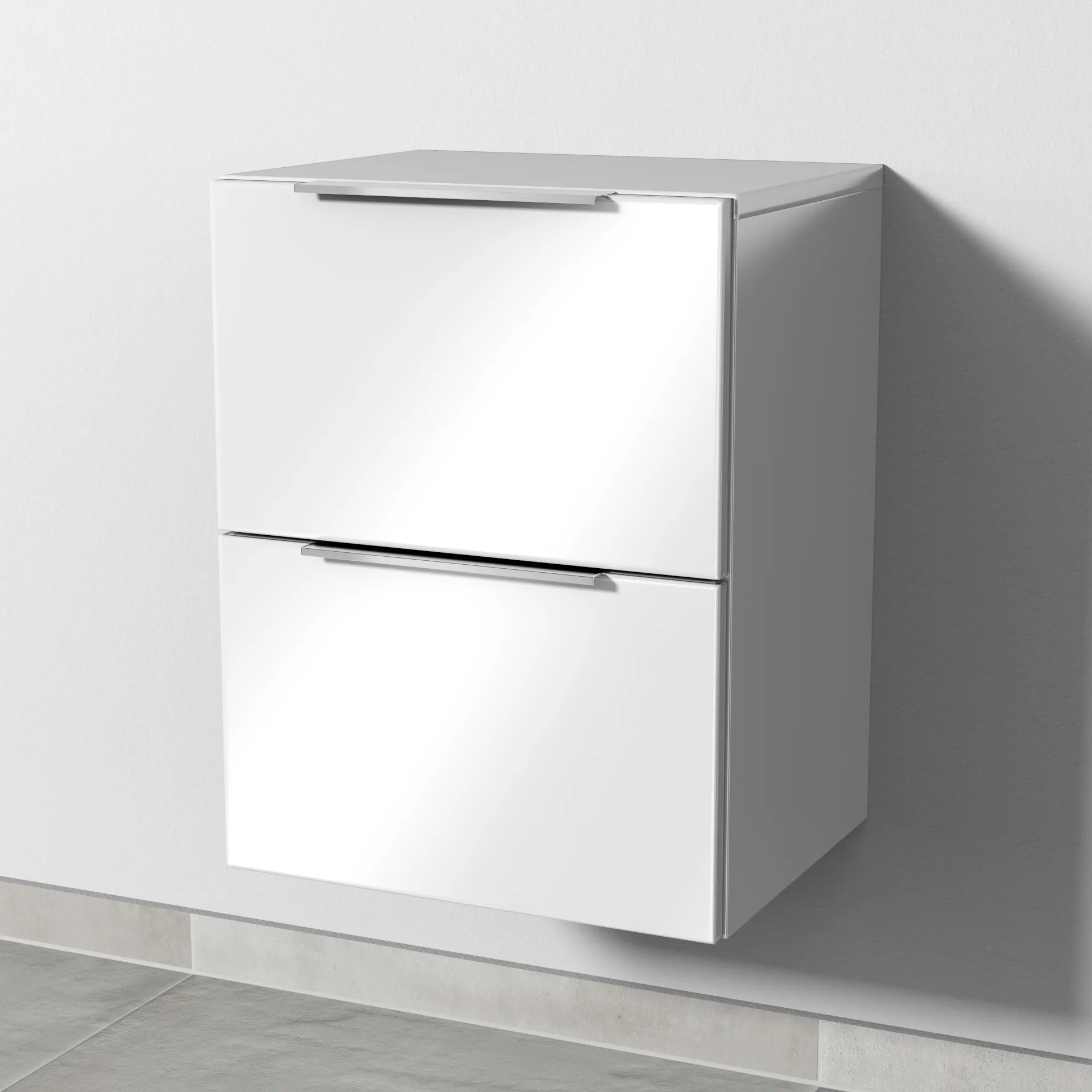Sanipa Anbauschrank 4balance DG100 520x400x328 Weiß-Glanz