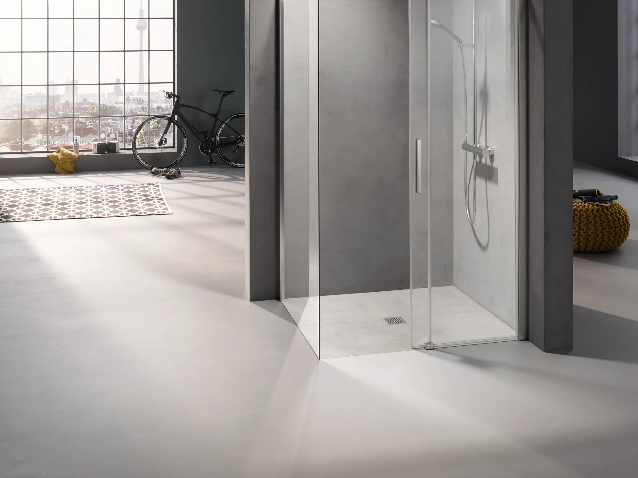 Duschelement Ablauf mittig „Point“ 90 × 90 cm Duschelement Ablauf mittig „Point“ 90 × 90 cm