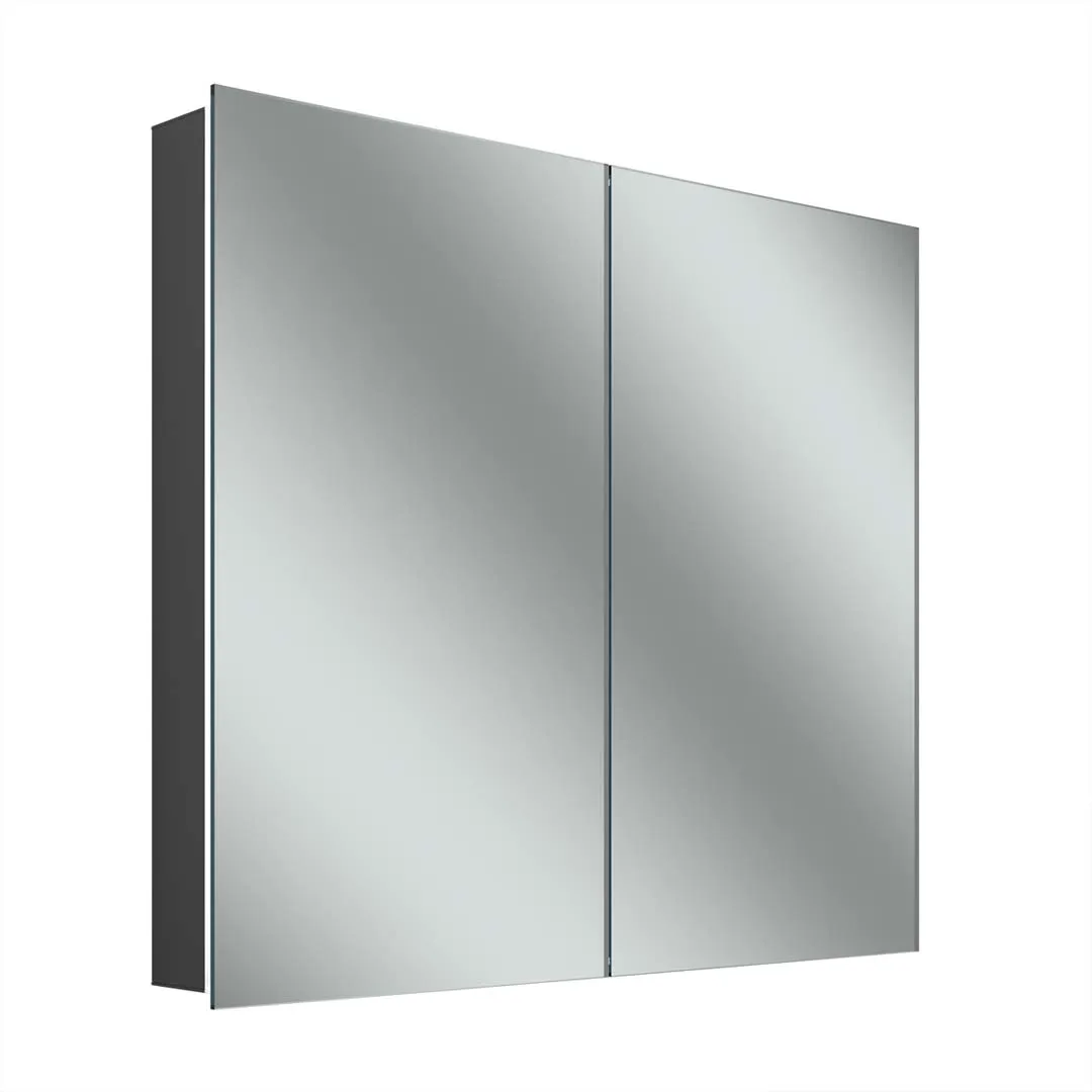 Schneider Spiegelschrank „STYLE TW“ 815 × 715 × 120 mm in schwarz matt