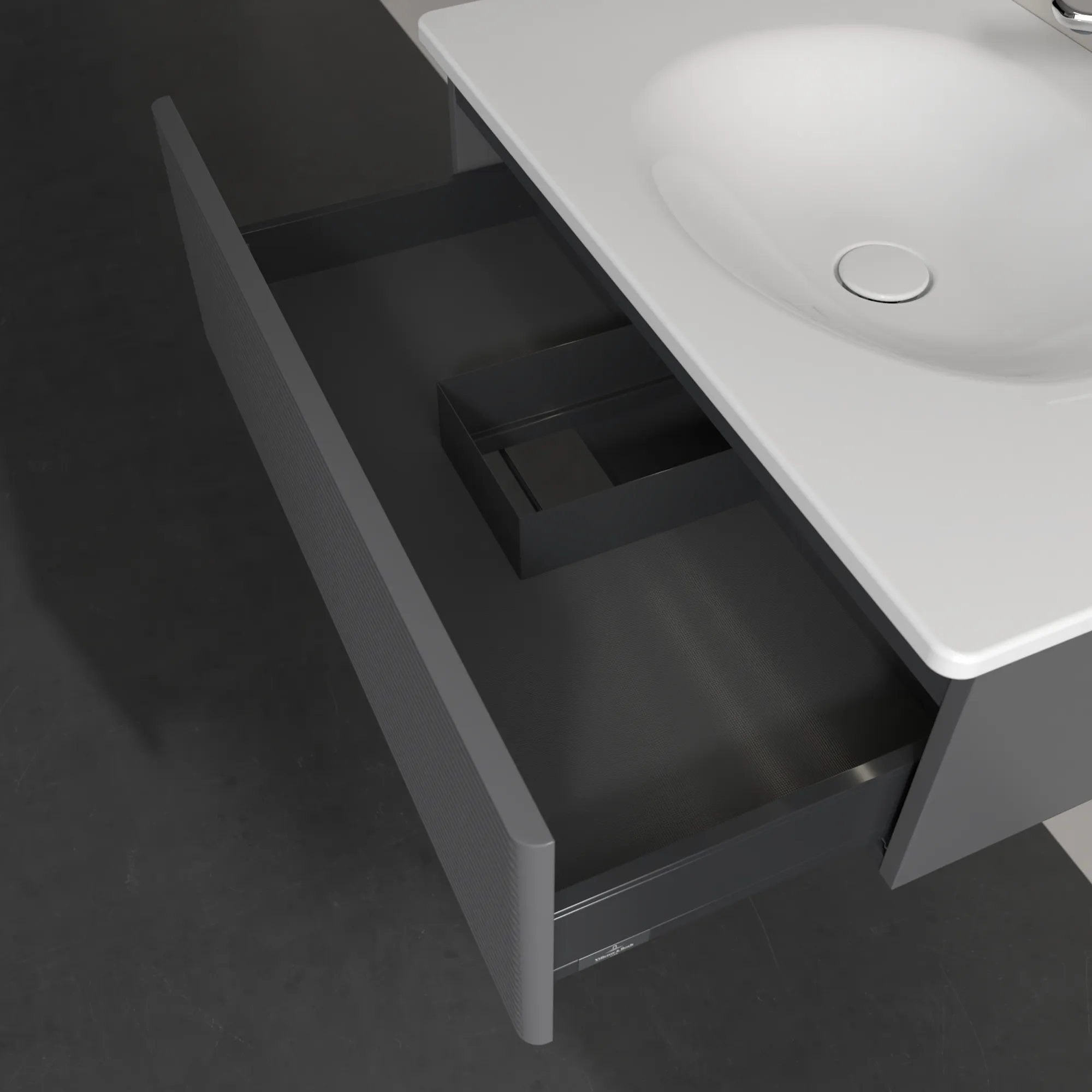 Villeroy & Boch Antao Unterschrank für Waschbecken, anthrazit Villeroy & Boch Antao Unterschrank für Waschbecken, anthrazit