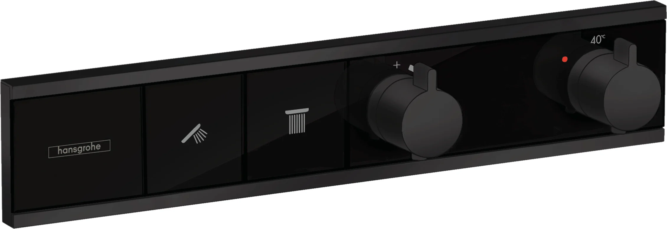 Hansgrohe RainSelect Thermostat Unterputz, 2 Verbraucher, mattschwarz