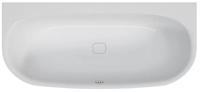 Hoesch Badewanne „iSensi“ vorwand halbkreis 160 × 75 cm in Weiß Hoesch Badewanne „iSensi“ vorwand halbkreis 160 × 75 cm in Weiß
