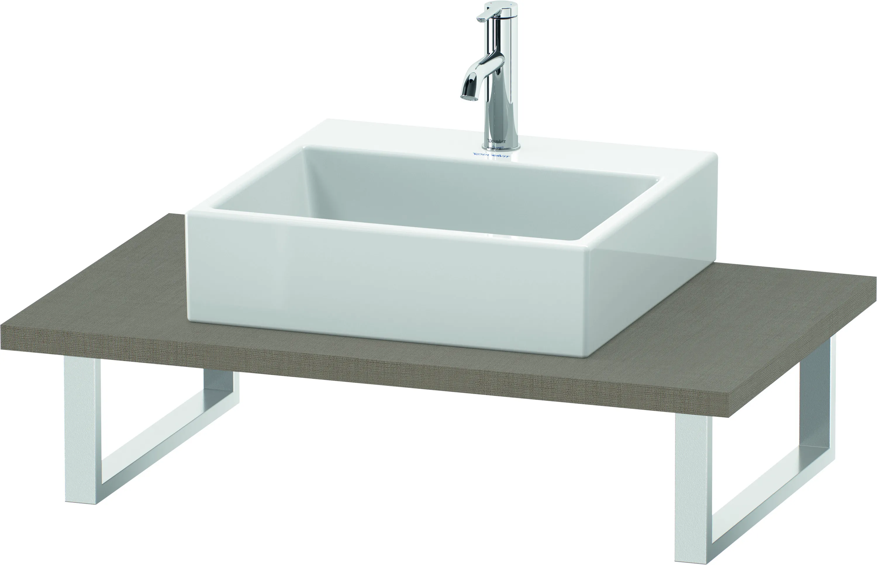 Duravit Konsole „L-Cube“ in Leinen Duravit Konsole „L-Cube“ in Leinen
