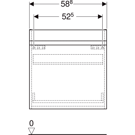Geberit Waschtischunterschrank „Renova“ 58,8 × 60,5 × 47,3 cm