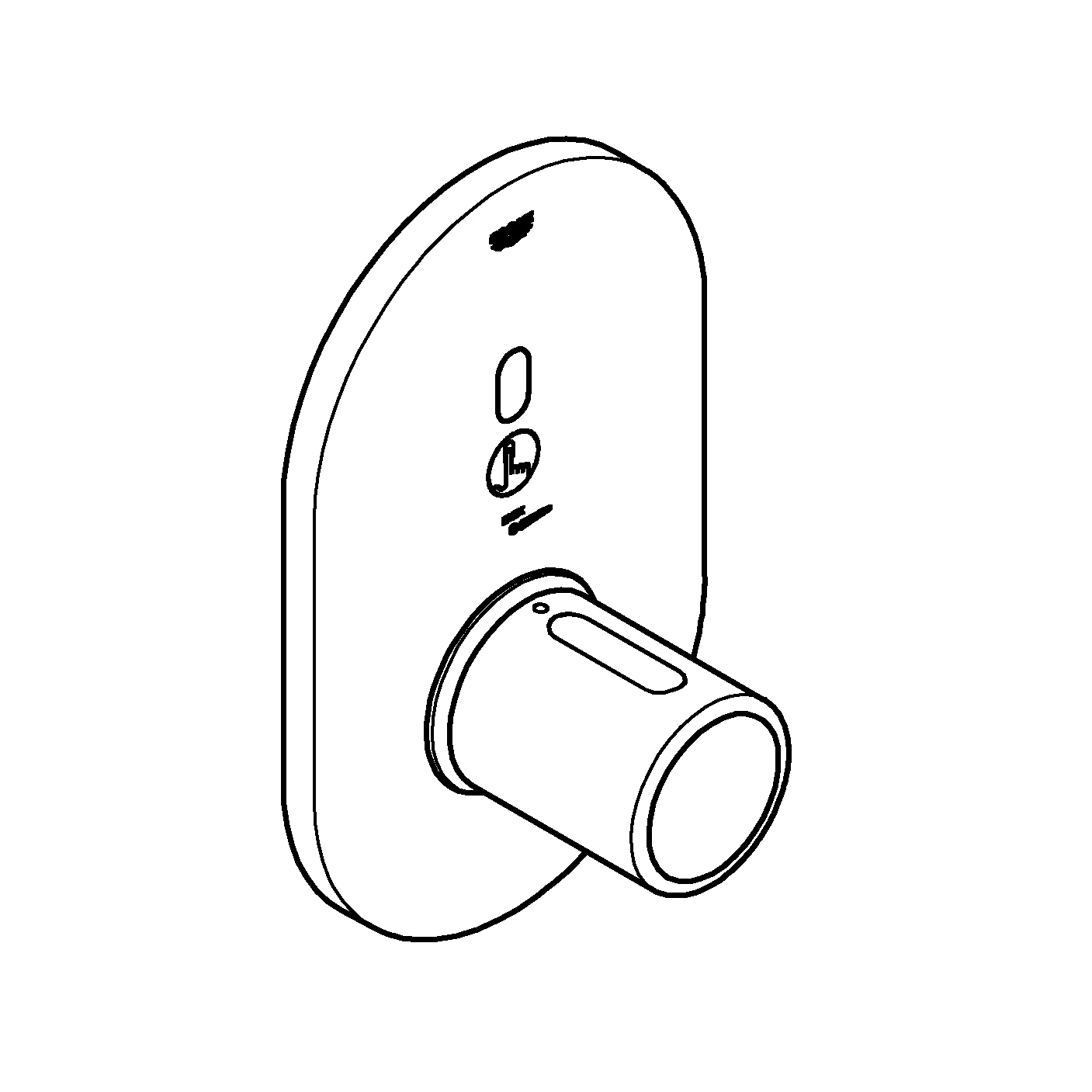 Infrarot-Elektronik für Brausethermostat Eurosmart Cosmopolitan E Special 36456, Fertigmontageset für UP-Einbaukasten 36458000 und 36459000, chrom