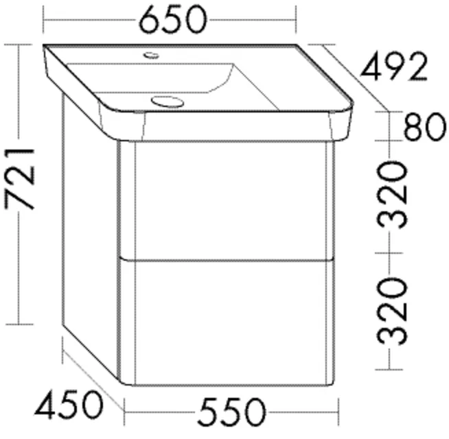 burgbad Waschtischunterschrank „Iveo“ in Eiche Dekor Cashmere burgbad Waschtischunterschrank „Iveo“ in Eiche Dekor Cashmere