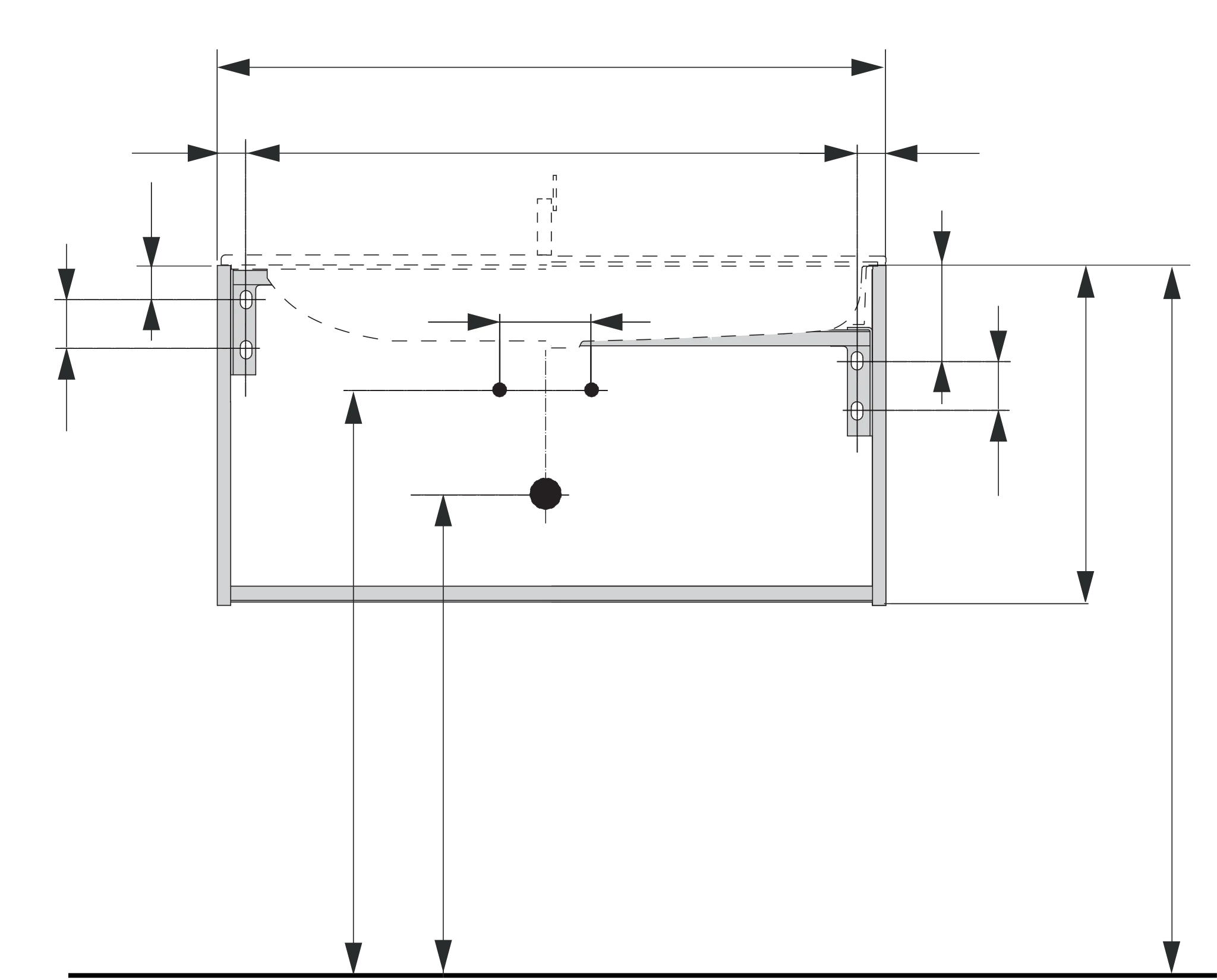X-Line Waschtischunterbau mit Auszug 800 x 400 x 490 mm weiß/weiß
