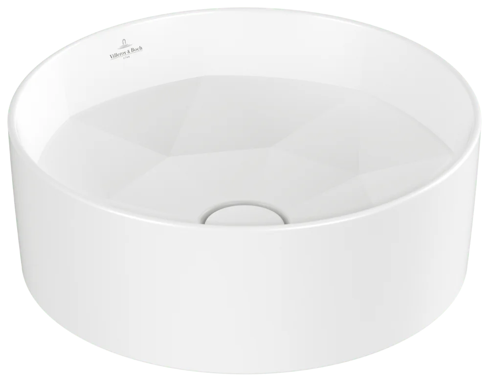 Villeroy & Boch Aufsatzwaschbecken Octagon 418x418x150 mm, Stone White CeramicPlus, TitanCeram, Classic, ohne Überlauf Villeroy & Boch Aufsatzwaschbecken Octagon 418x418x150 mm, Stone White CeramicPlus, TitanCeram, Classic, ohne Überlauf